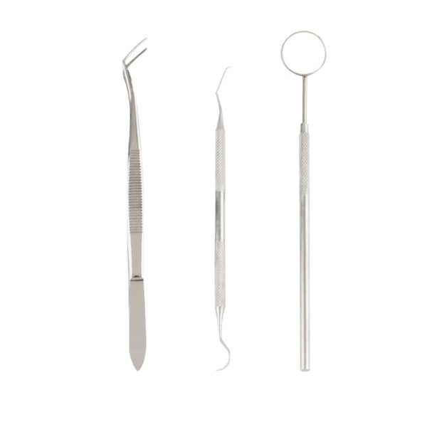 KIT DE EXPLORAÇÃO PINÇA + ESPELHO + SONDA